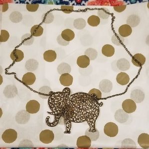 Cute Elephant Long Necklace